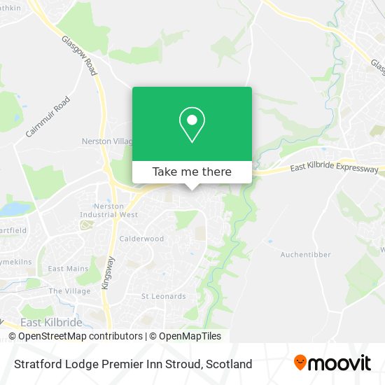 Stratford Lodge Premier Inn Stroud map