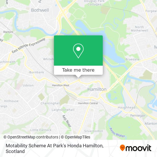 Motability Scheme At Park's Honda Hamilton map