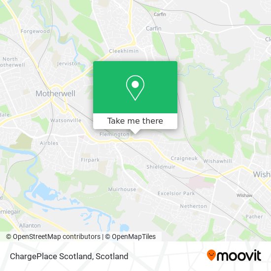 ChargePlace Scotland map