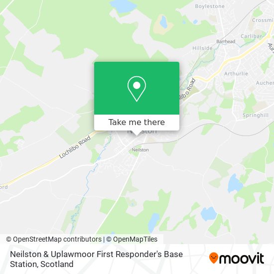 Neilston & Uplawmoor First Responder's Base Station map