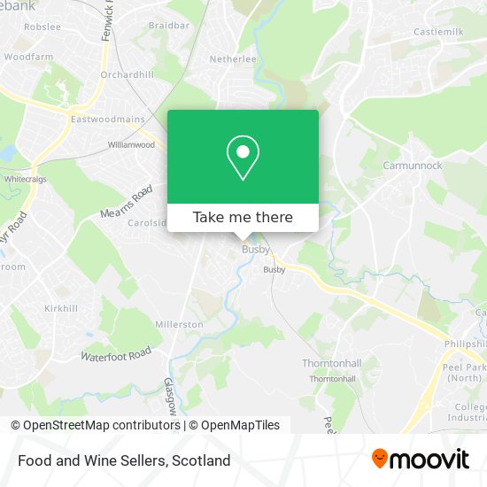 Food and Wine Sellers map