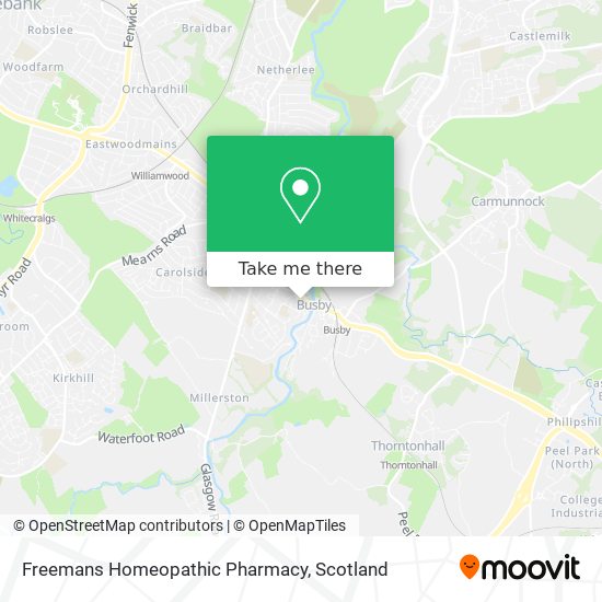 Freemans Homeopathic Pharmacy map