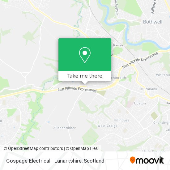 Gospage Electrical - Lanarkshire map