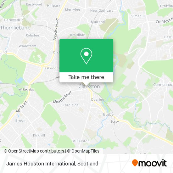 James Houston International map