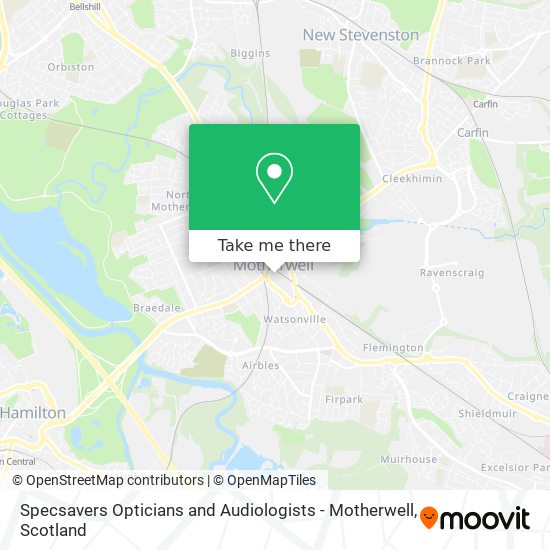 Specsavers Opticians and Audiologists - Motherwell map