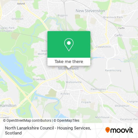 North Lanarkshire Council - Housing Services map