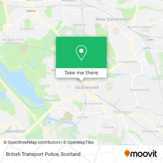 British Transport Police map