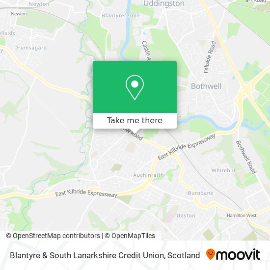 Blantyre & South Lanarkshire Credit Union map