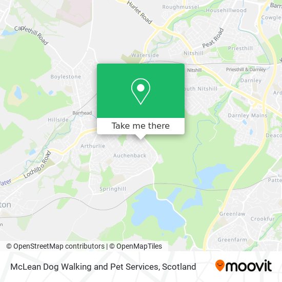 McLean Dog Walking and Pet Services map