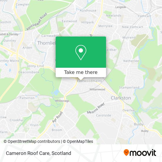 Cameron Roof Care map