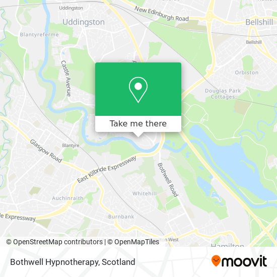 Bothwell Hypnotherapy map