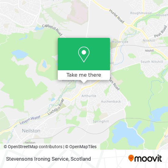 Stevensons Ironing Service map