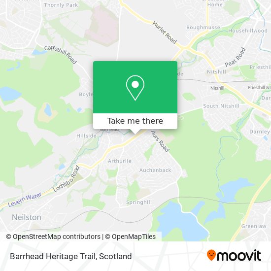 Barrhead Heritage Trail map