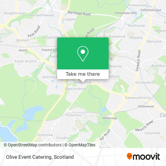 Olive Event Catering map