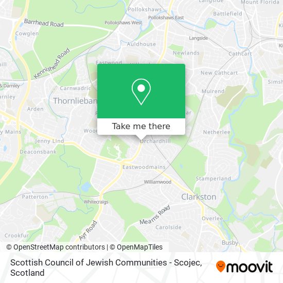 Scottish Council of Jewish Communities - Scojec map