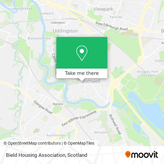 Bield Housing Association map