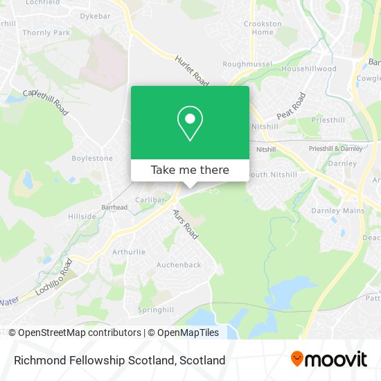 Richmond Fellowship Scotland map