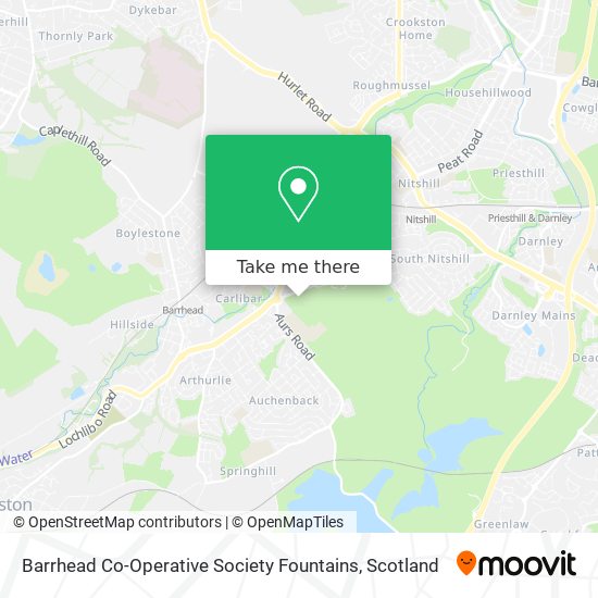 Barrhead Co-Operative Society Fountains map