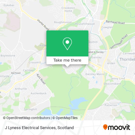 J Lyness Electrical Services map
