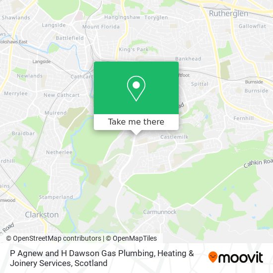 P Agnew and H Dawson Gas Plumbing, Heating & Joinery Services map