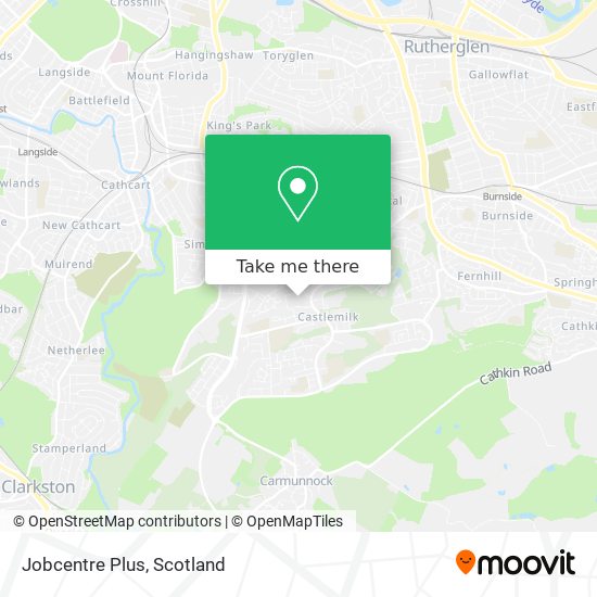 Jobcentre Plus map