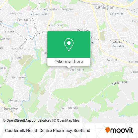 Castlemilk Health Centre Pharmacy map