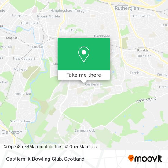 Castlemilk Bowling Club map