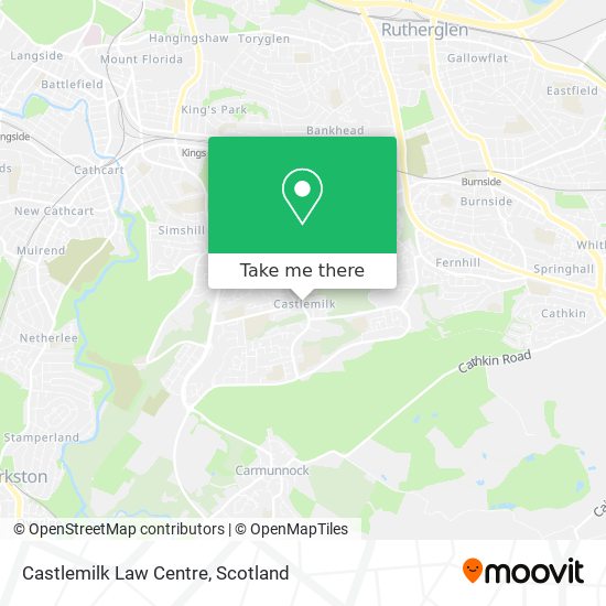 Castlemilk Law Centre map