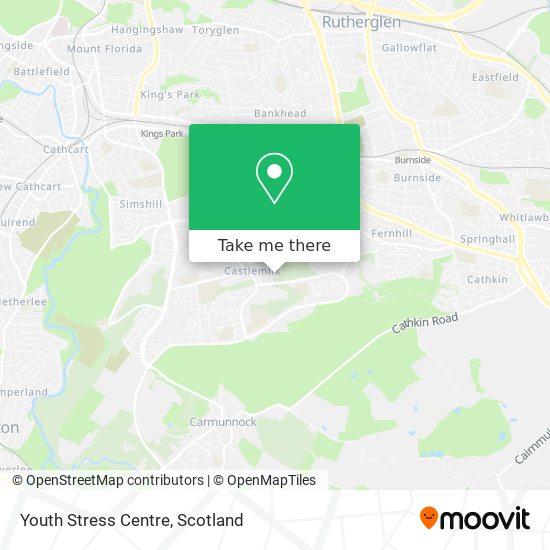 Youth Stress Centre map