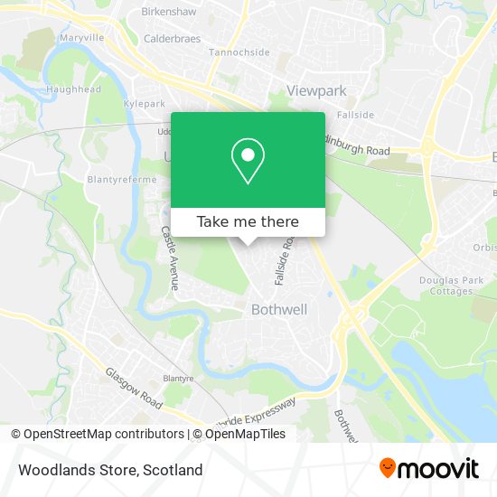 Woodlands Store map