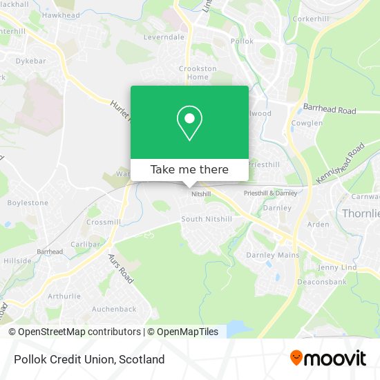 Pollok Credit Union map