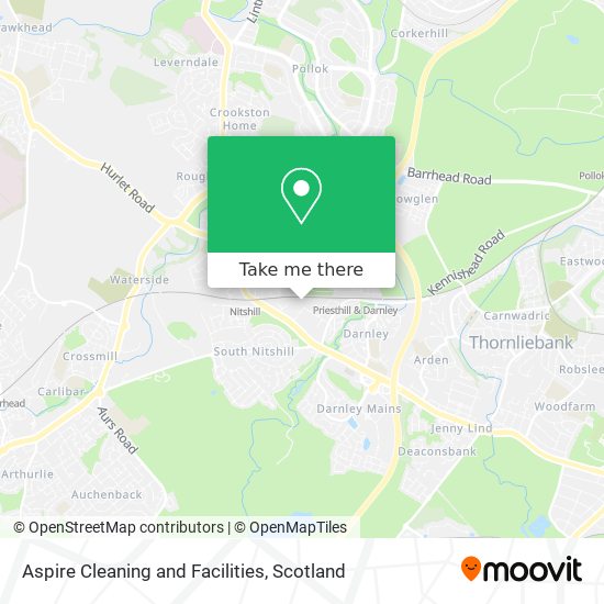 Aspire Cleaning and Facilities map