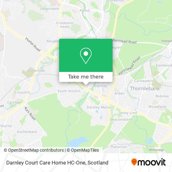 Darnley Court Care Home HC-One map