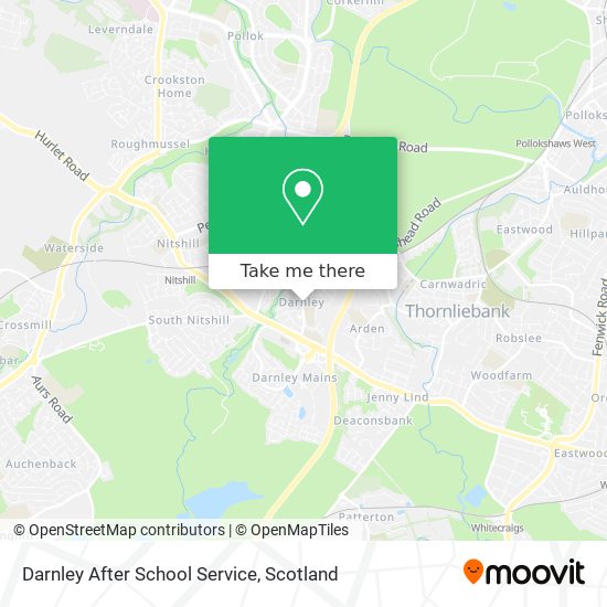 Darnley After School Service map