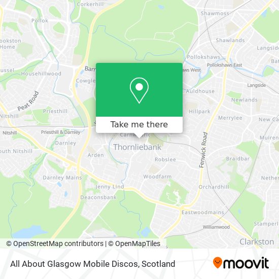 All About Glasgow Mobile Discos map