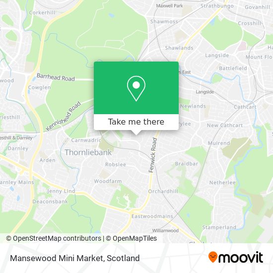 Mansewood Mini Market map