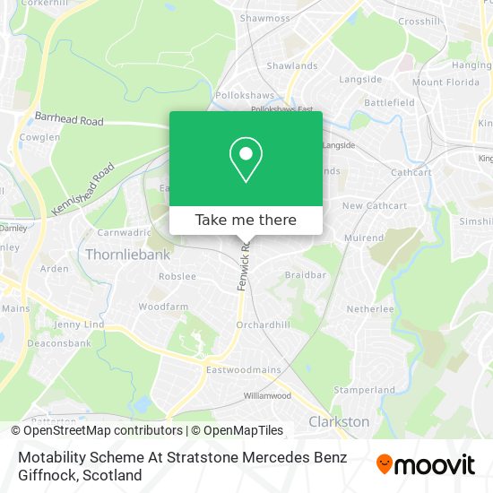 Motability Scheme At Stratstone Mercedes Benz Giffnock map