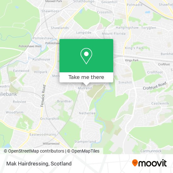 Mak Hairdressing map