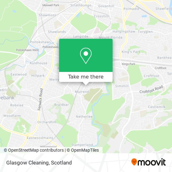 Glasgow Cleaning map