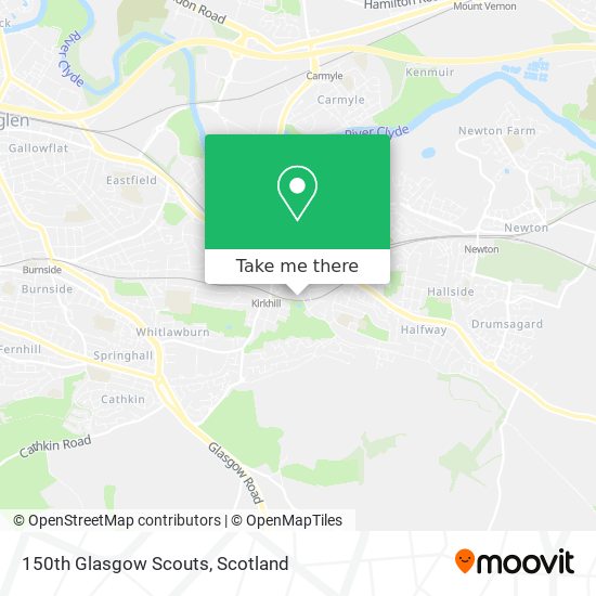 150th Glasgow Scouts map