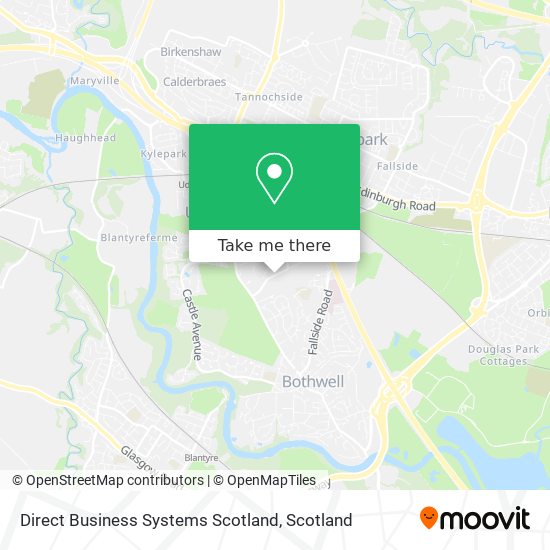 Direct Business Systems Scotland map