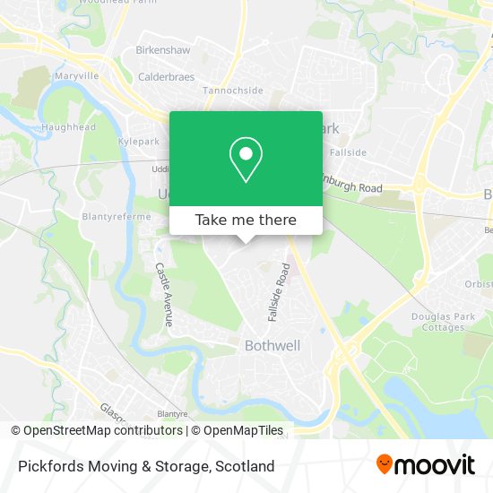 Pickfords Moving & Storage map