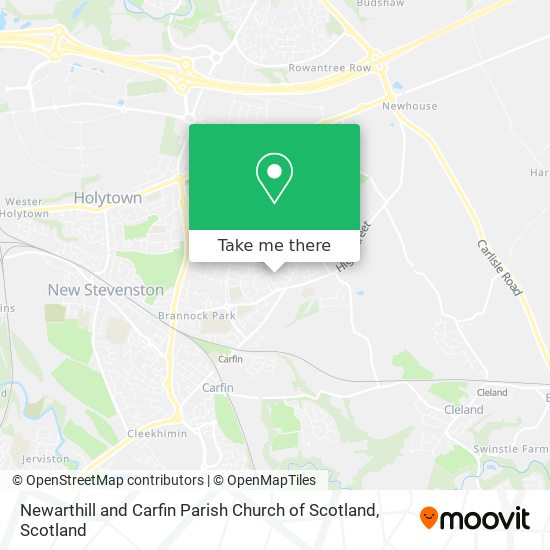 Newarthill and Carfin Parish Church of Scotland map