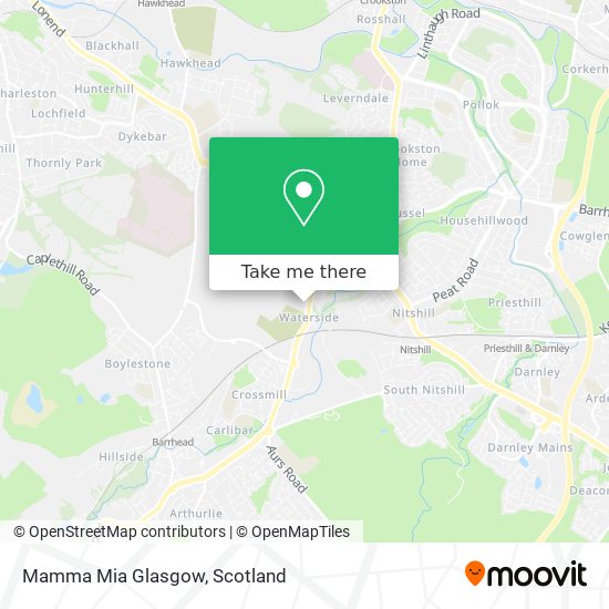 Mamma Mia Glasgow map