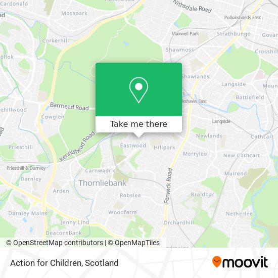 Action for Children map