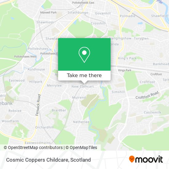 Cosmic Coppers Childcare map