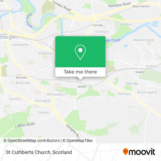 St Cuthberts Church map