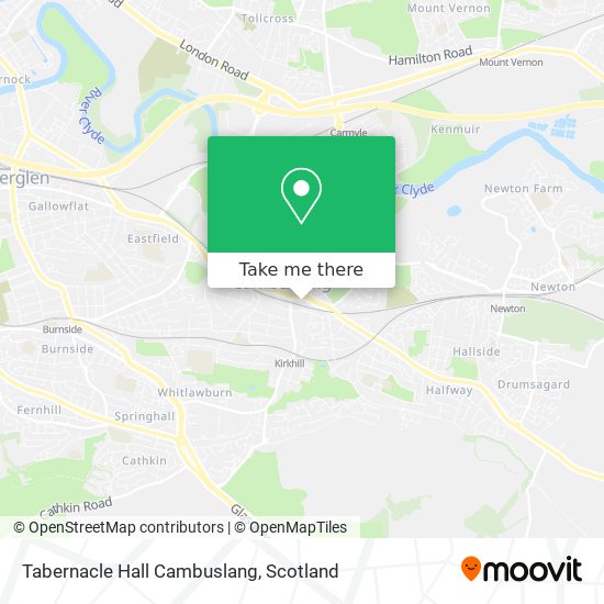 Tabernacle Hall Cambuslang map