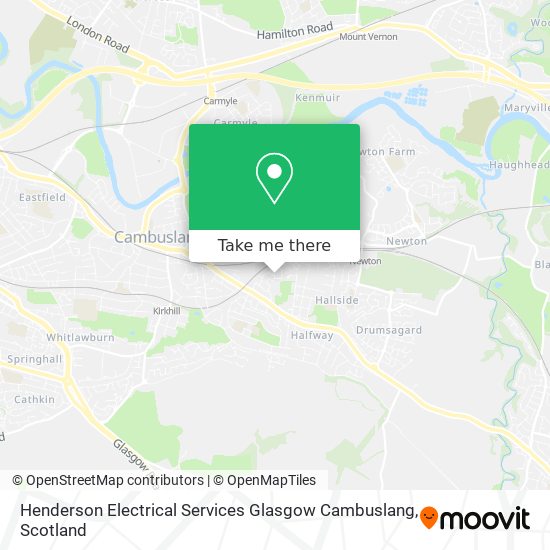 Henderson Electrical Services Glasgow Cambuslang map