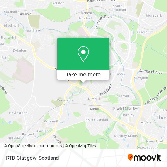 RTD Glasgow map